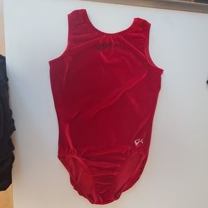 Red velvet GK leotard